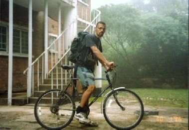 Cycling to work, 7.05am! (This is me!)
